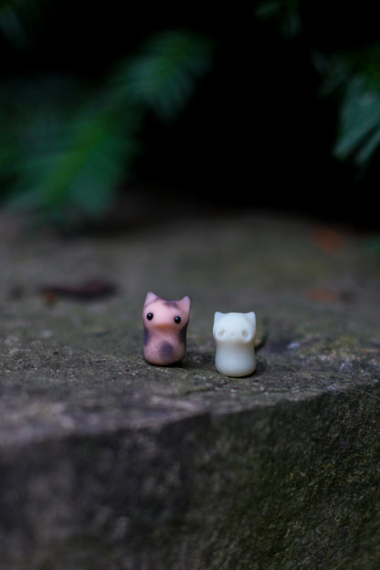Ghost Cat — PolymerClay Figurine