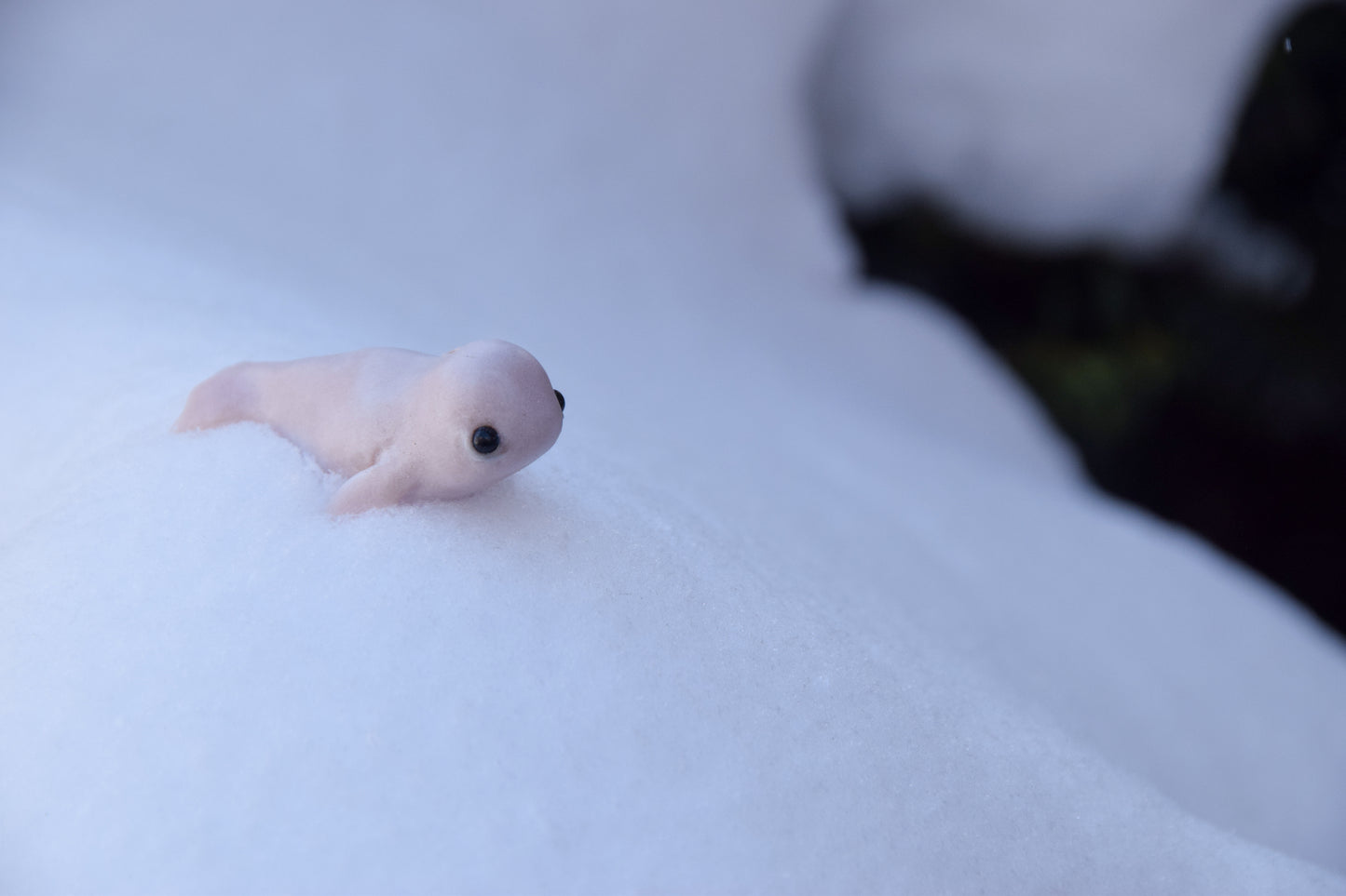 Beluga Whale - PolymerClay Figurine