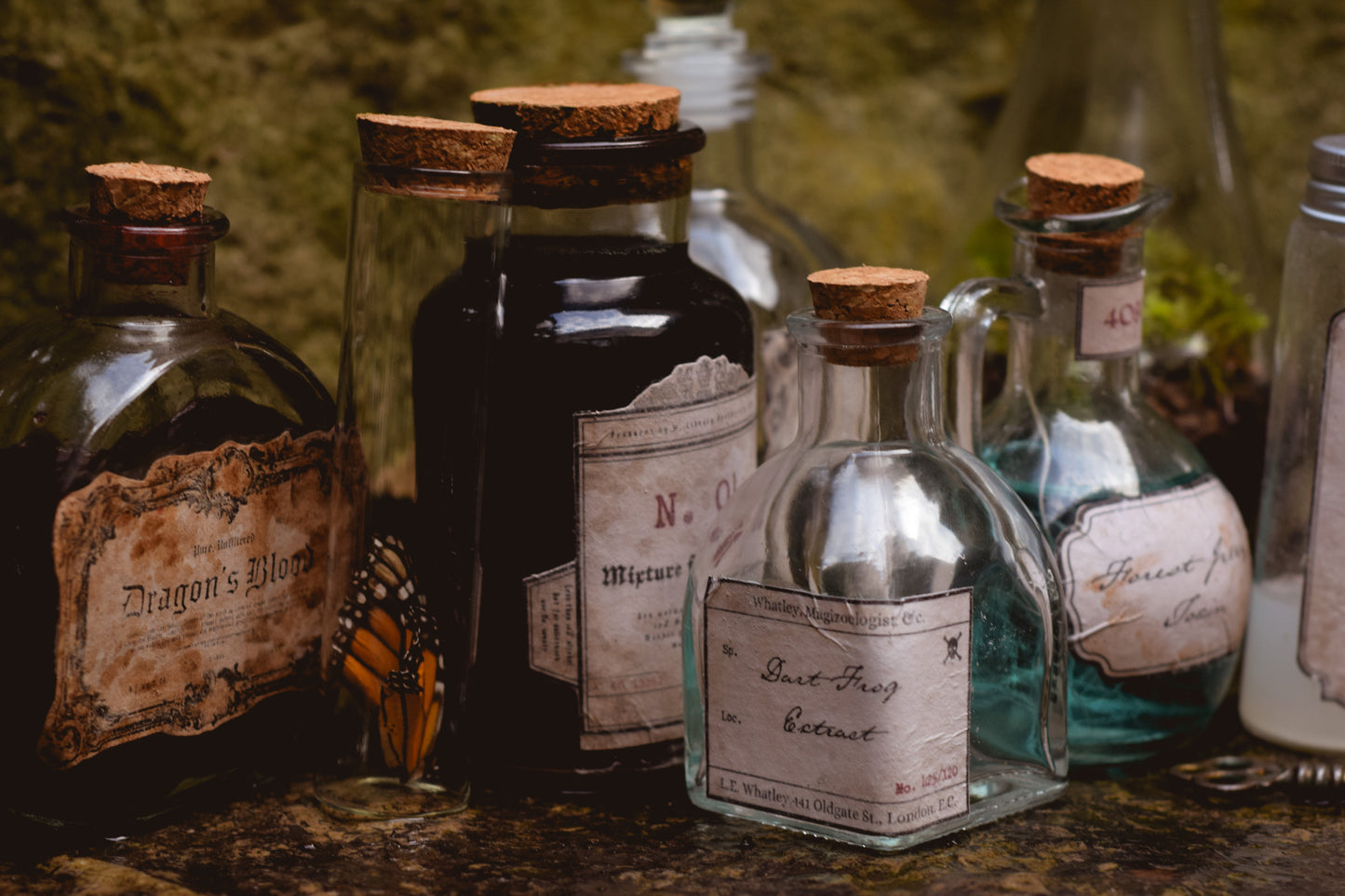Victorian Apothecary Labels - 10 Vintage Fantasy Potion Bottle Labels, Printable Download