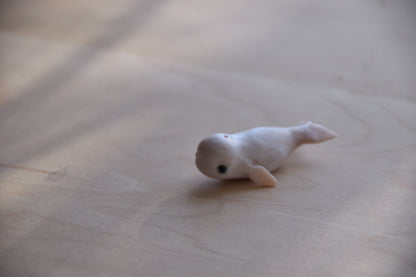 Beluga Whale - PolymerClay Figurine