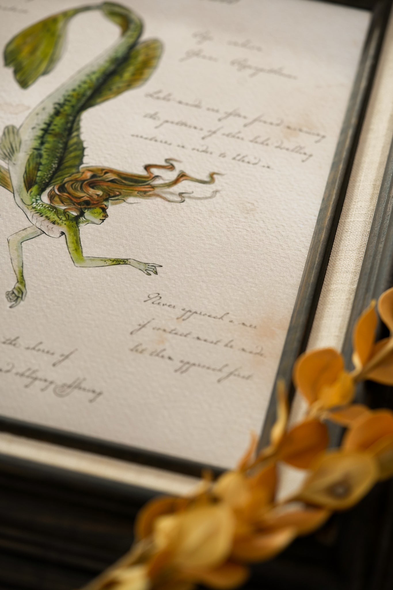 Northern Lakemaid with Notes - Giclée Art Print