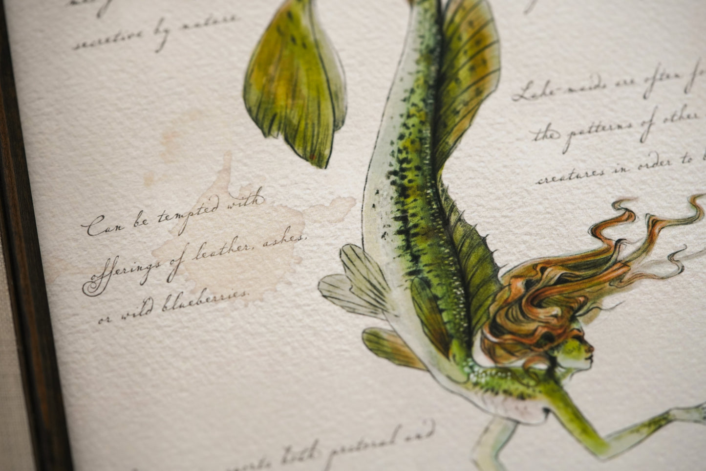 Northern Lakemaid with Notes - Giclée Art Print