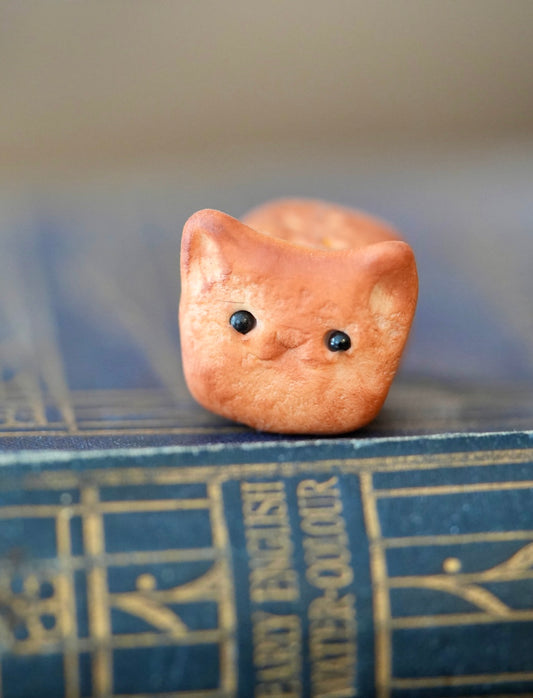 PATRON RESERVED - Crouton Kitten — PolymerClay Figurine