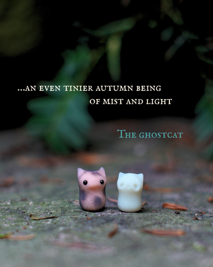 Ghost Cat — PolymerClay Figurine