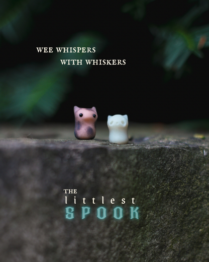 Ghost Cat — PolymerClay Figurine