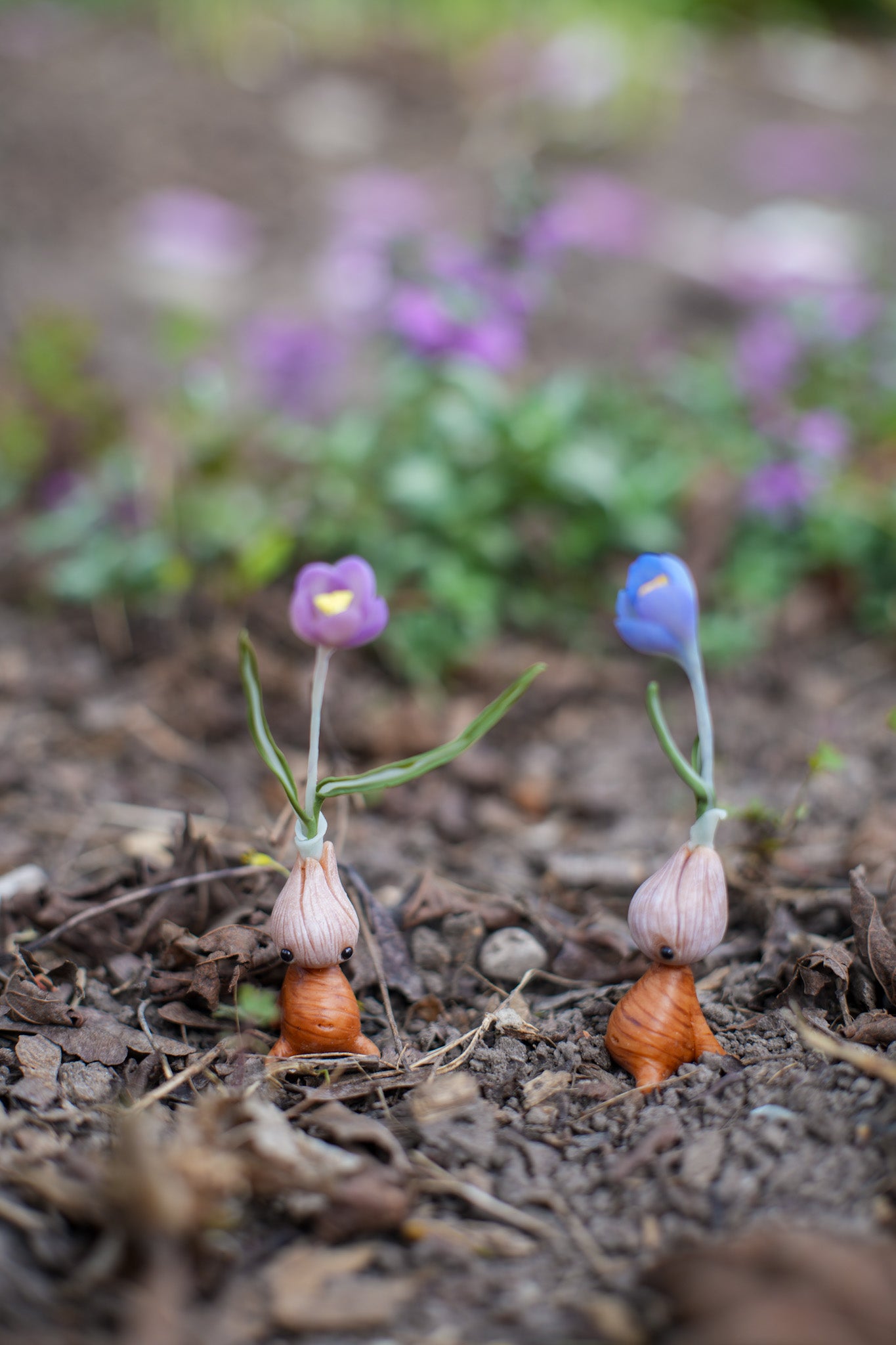 Blue Crocus — PolymerClay Figurine