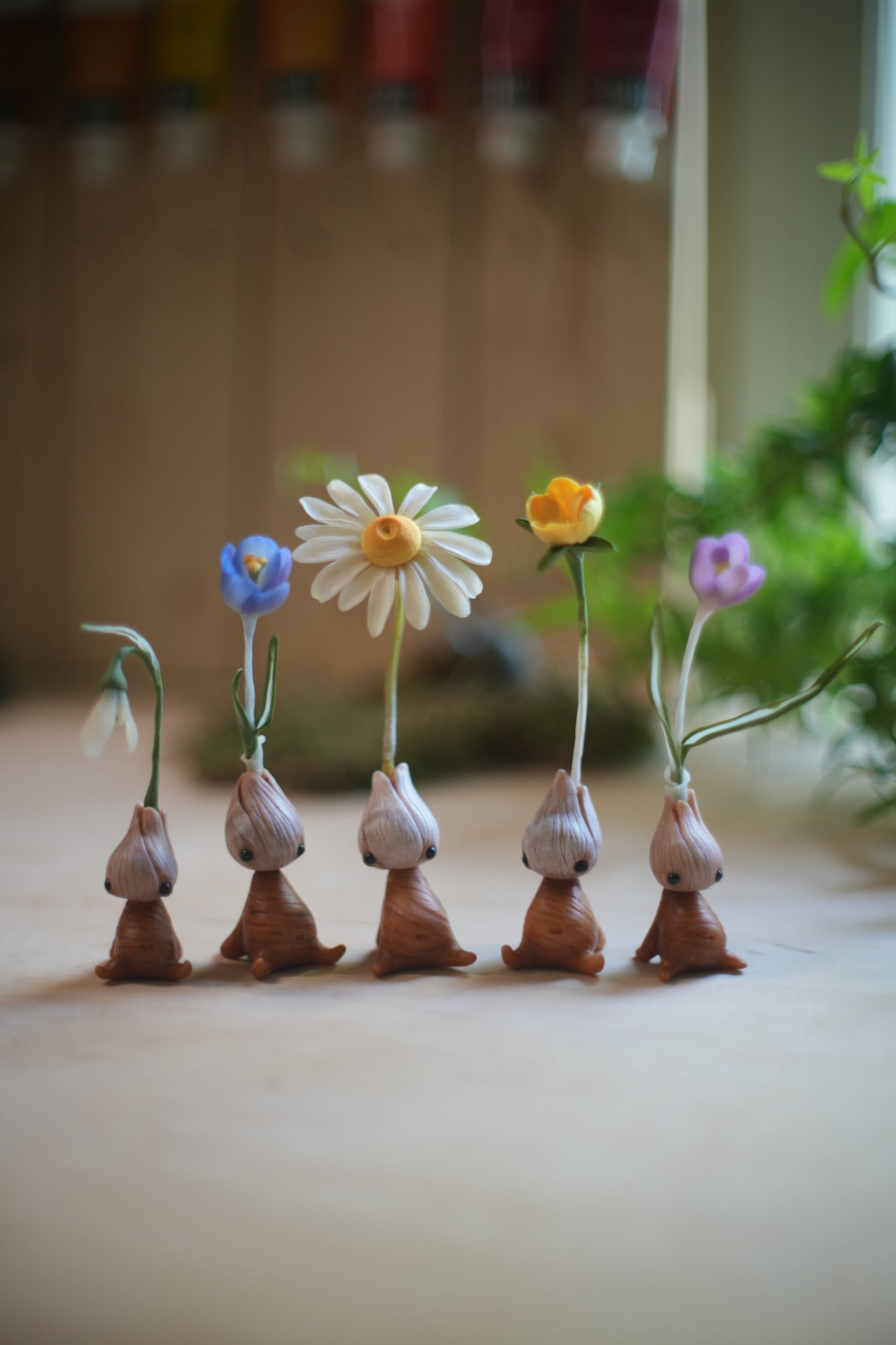 Blue Crocus — PolymerClay Figurine