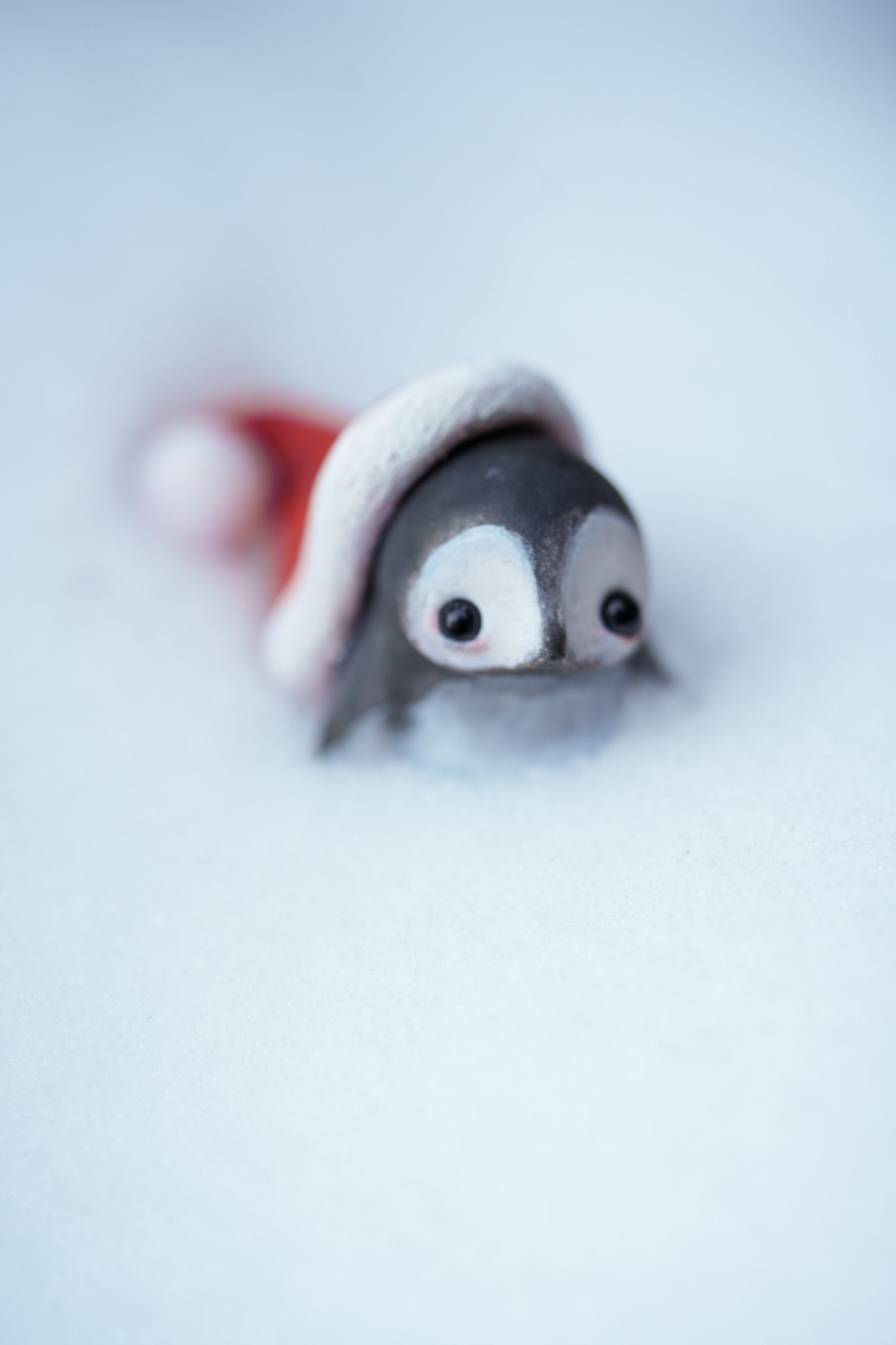 The Christmas Penguin - PolymerClay Figurine